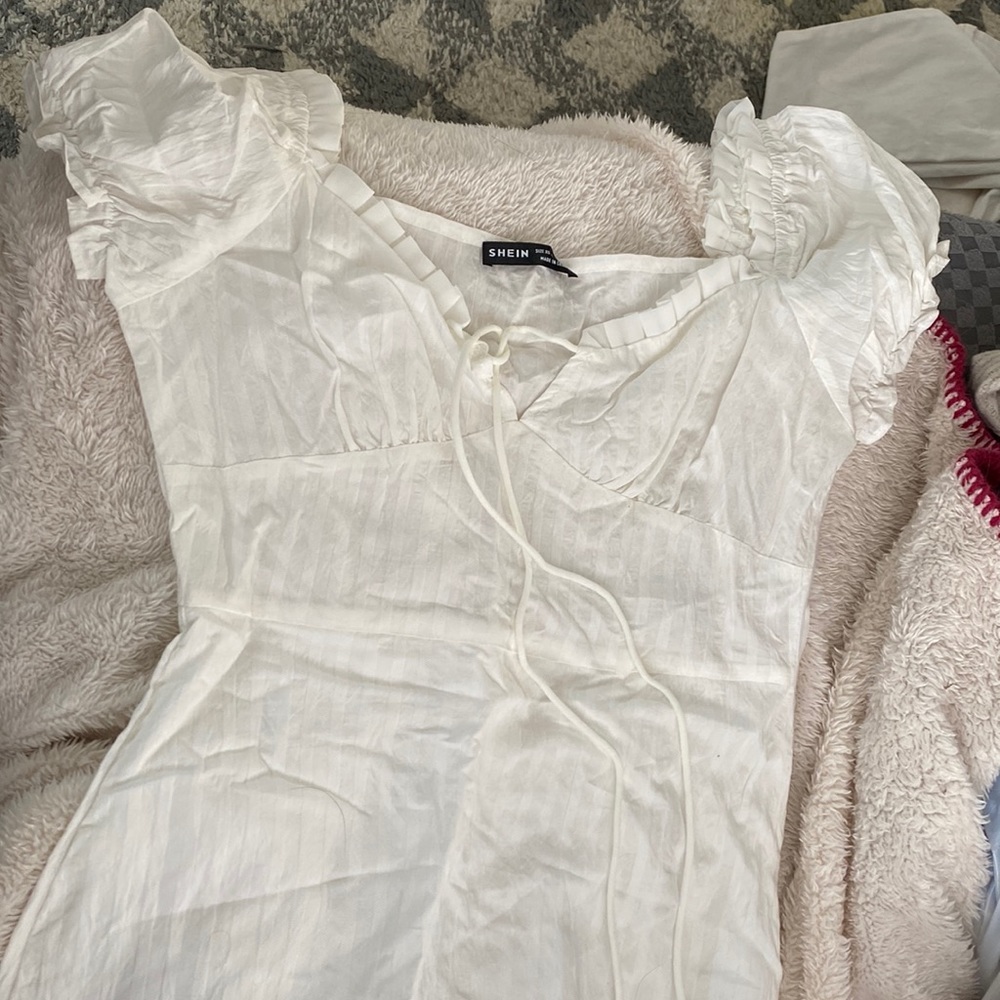 SHEIN bodycon white dress